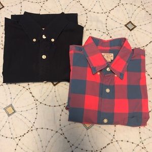 JCrew Two Shirt Bundle Navy and Red
